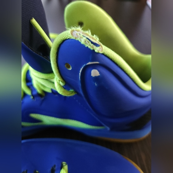 Nike 👟 2012 KD 35 Basketball shoes Royal Blue/Neon yellow size US 7Y Eur 40 $14 - Picture 11 of 14